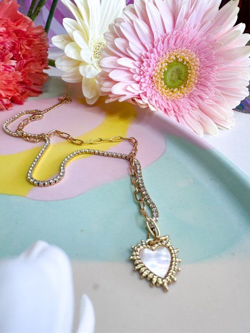 Colliers Queen: coeur ou miroir 