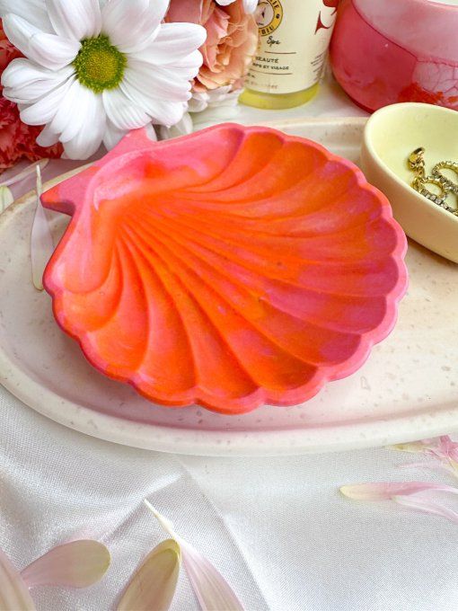 Seashell - neon corail