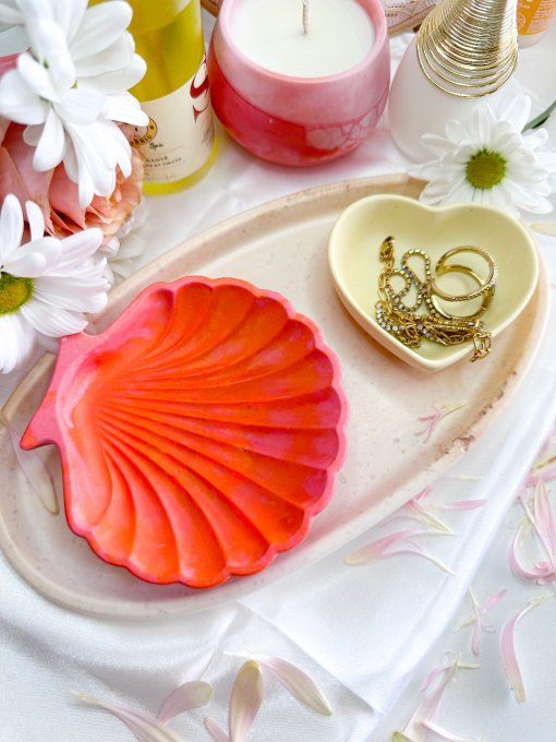 Seashell - neon corail