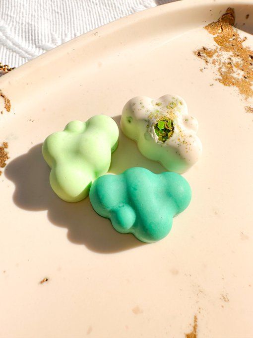 Trilogie aimants nuage - vert