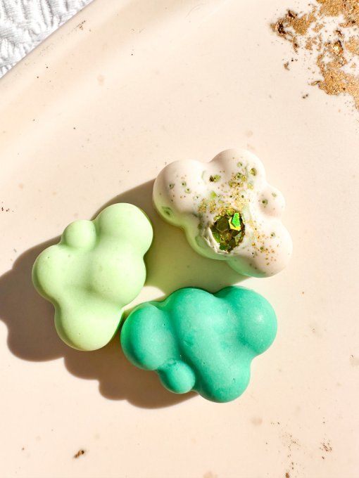 Trilogie aimants nuage - vert