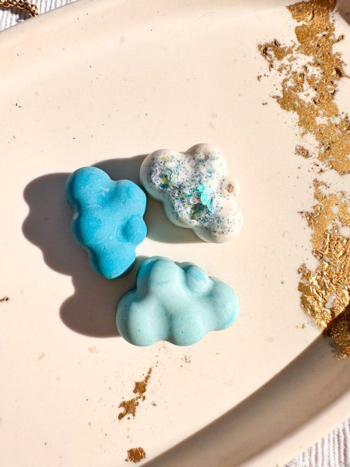 Trilogie aimants nuage - bleu 