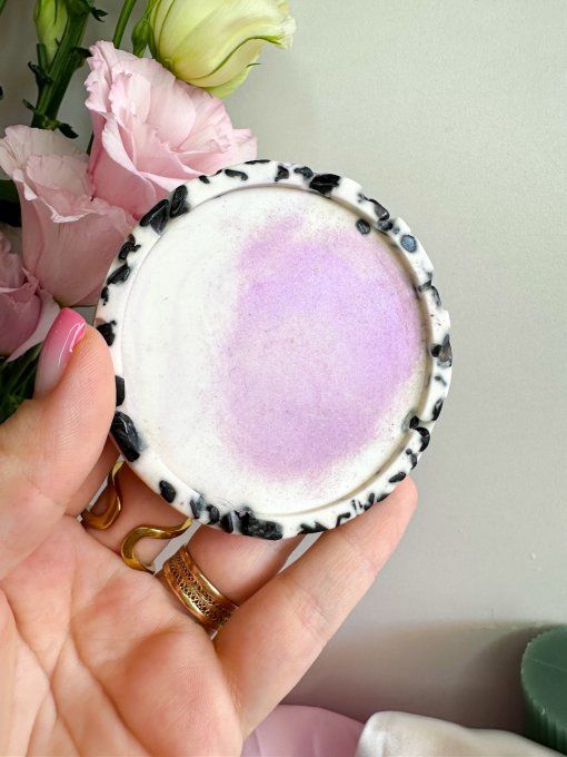 Leti - mica violet & pierres tourmaline
