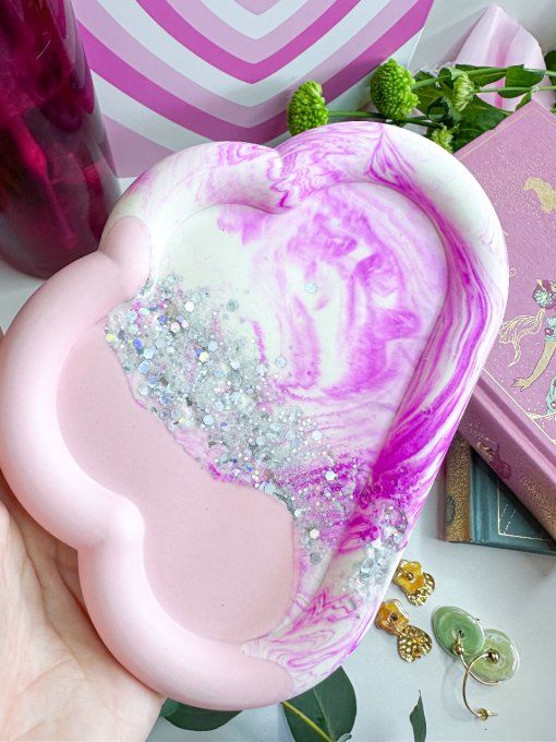 Nuage - rose, paillettes 