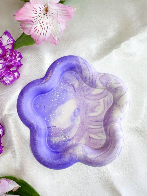 Flora - violet paillettes 