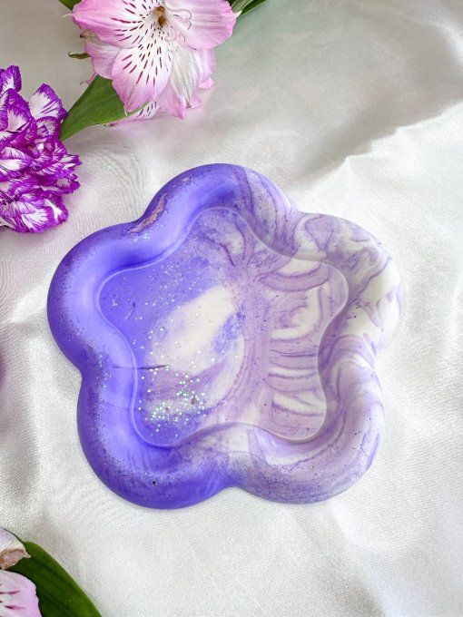 Flora - violet paillettes 