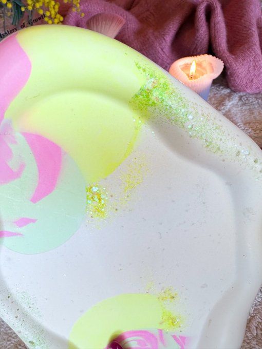 Plateau PAMELA XL - pastel et paillettes 